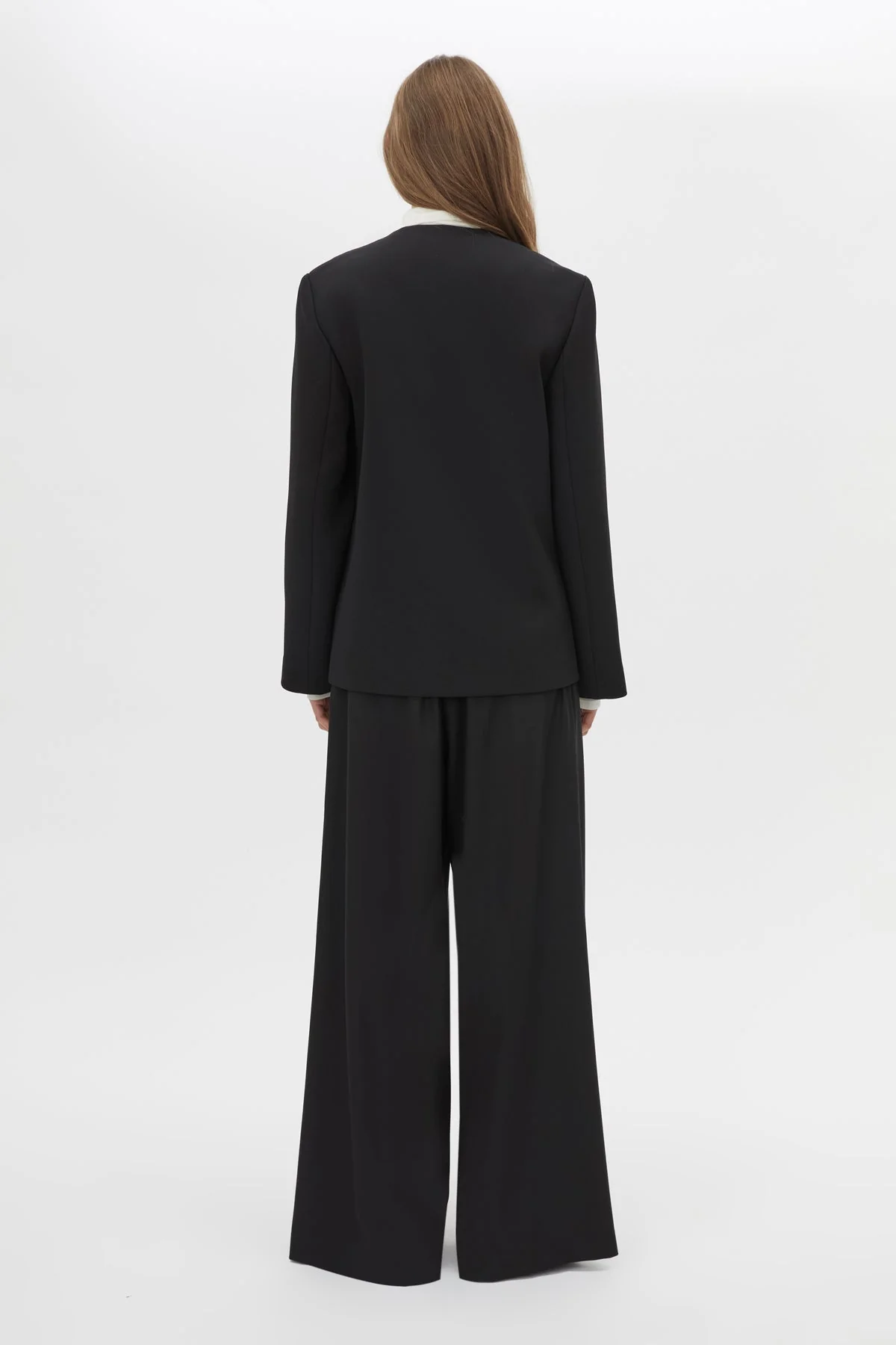 San Fitted Collarless Jacket - Image 5